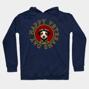 Veterans Day Jack Russell Dog Memorial Design 1 Hoodie